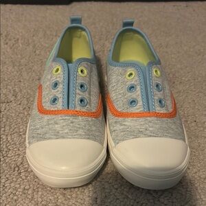 Kids' Gray and Blue Slip-On Shoes